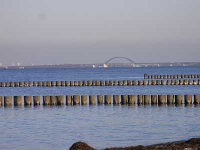 Ein Blick zur Fehmarnsundbrücke